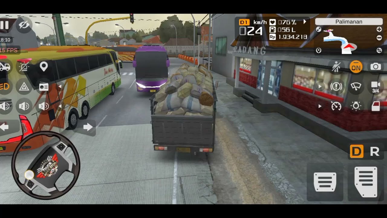 Delivery to rice mill truck simulator drive | truck simulator transport drive cargo