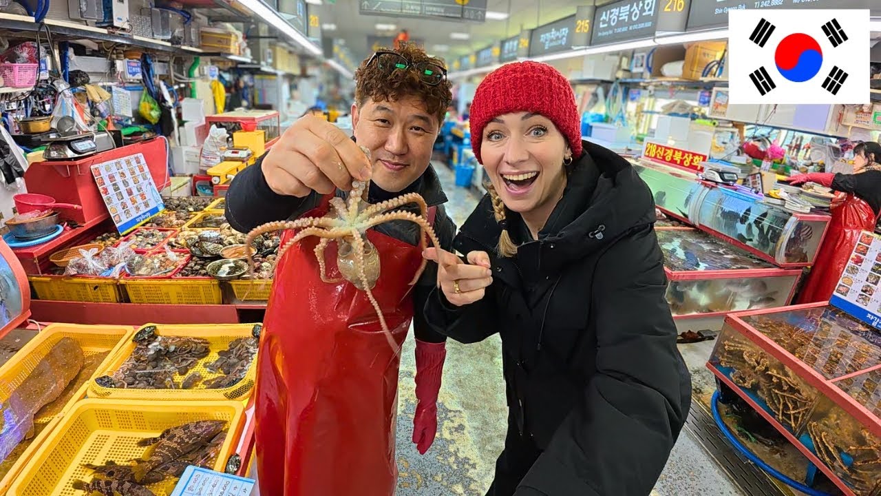 BIGGEST Seafood Market in South Korea 🇰🇷  Korean Food at Jagalchi Market in BUSAN