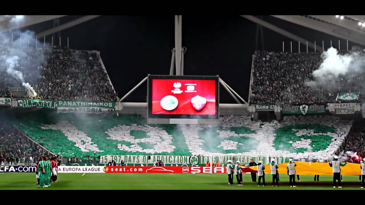 Panathinaikos vs Roma 3-2 | The 1966 Choreography at 720p