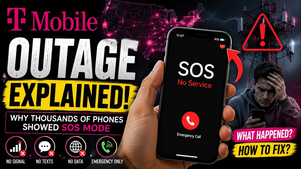 T-Mobile Outage Explained: Why Thousands of Phones Suddenly Switched to SOS Mode | t SOS Mode Really