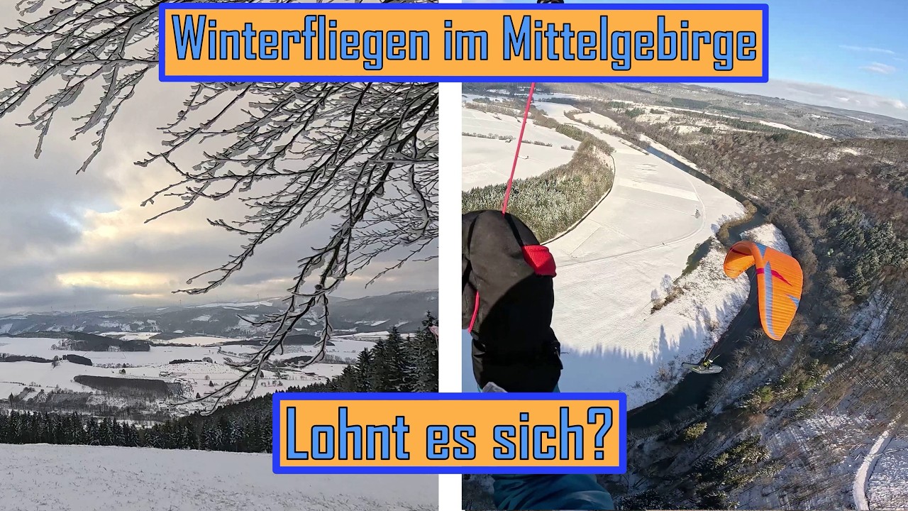Gleitschirm: Winterfliegen im Mittelgebirge – lohnt es sich überhaupt?