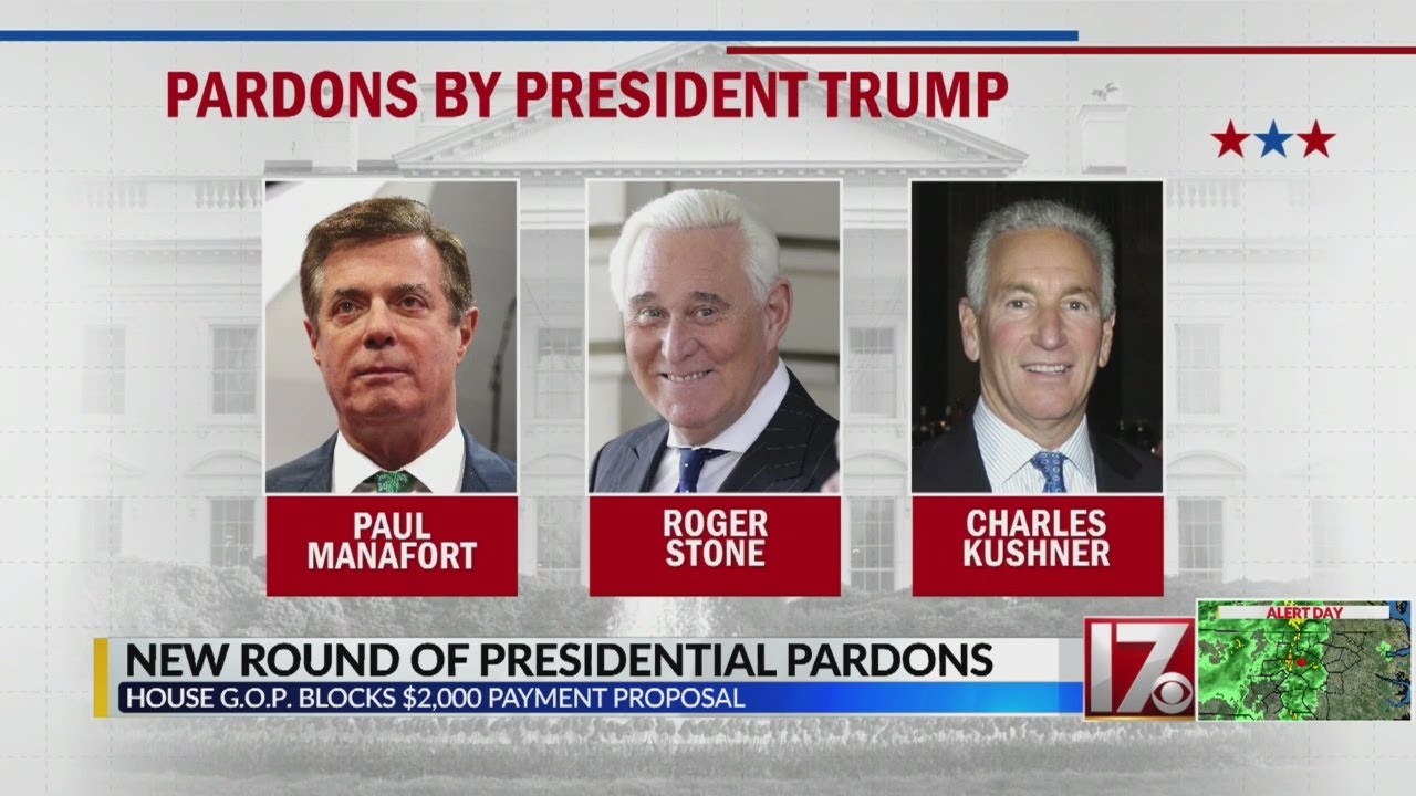Trump grants new round of pardons; Republicans block $2,000 stimulus payments
