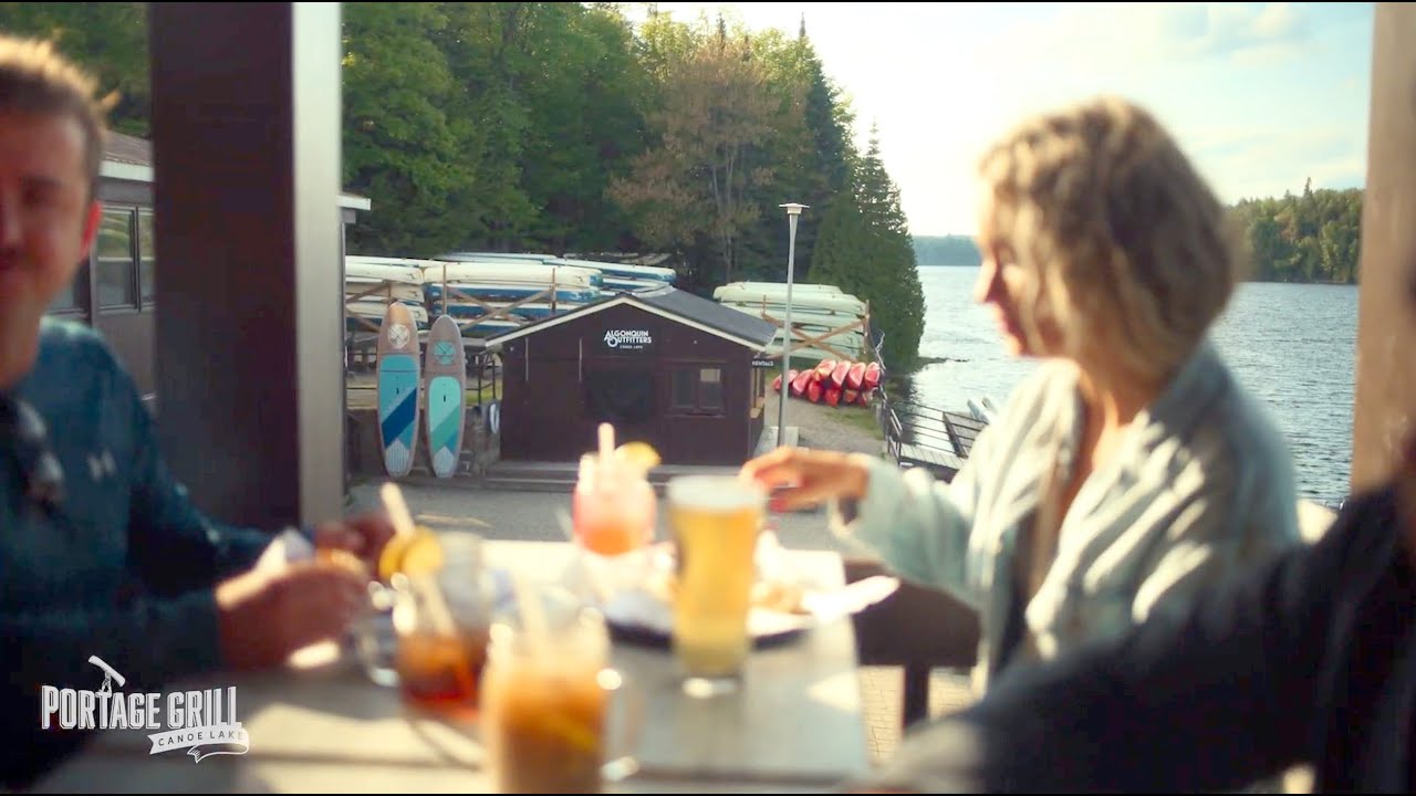 PORTAGE STORE & GRILL on historic Canoe Lake (HWY.60 - km14)