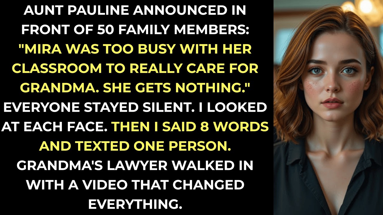 My Aunt Announced at Grandma's Funeral: 
