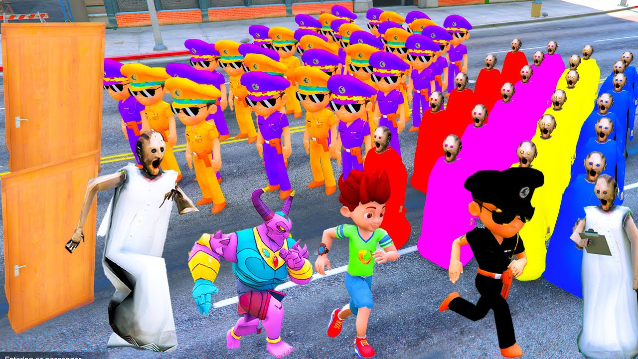 😎👿 1 Magical Gate Appear in Front Of Little Singham House, Granny Want 🤣 in Gta 5 Gta5 Gameplay