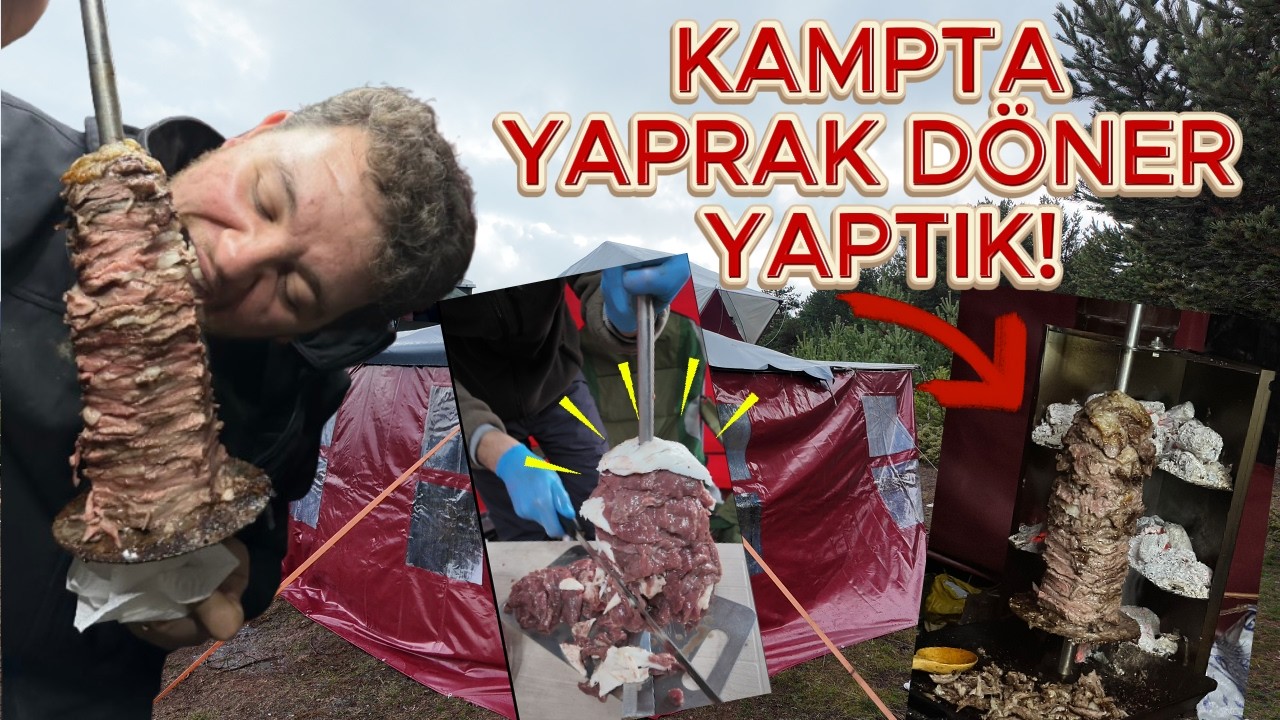 KAMPTA YAPRAK DÖNER YAPTIK! Aşırı lezzetli oldu! SİZE DE HEDİYE EDİYORUZ!!