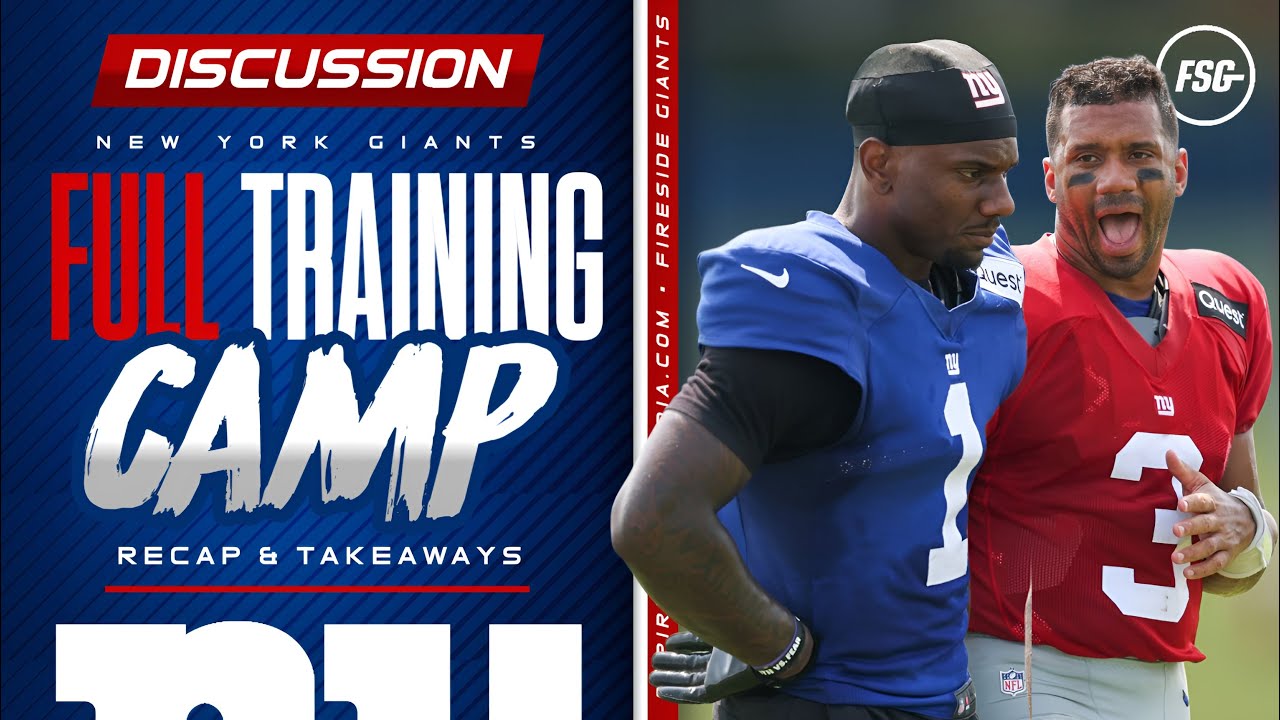 Giants Training Camp FULL Recap & Takeaways | WR Battle | Rookies Progress
