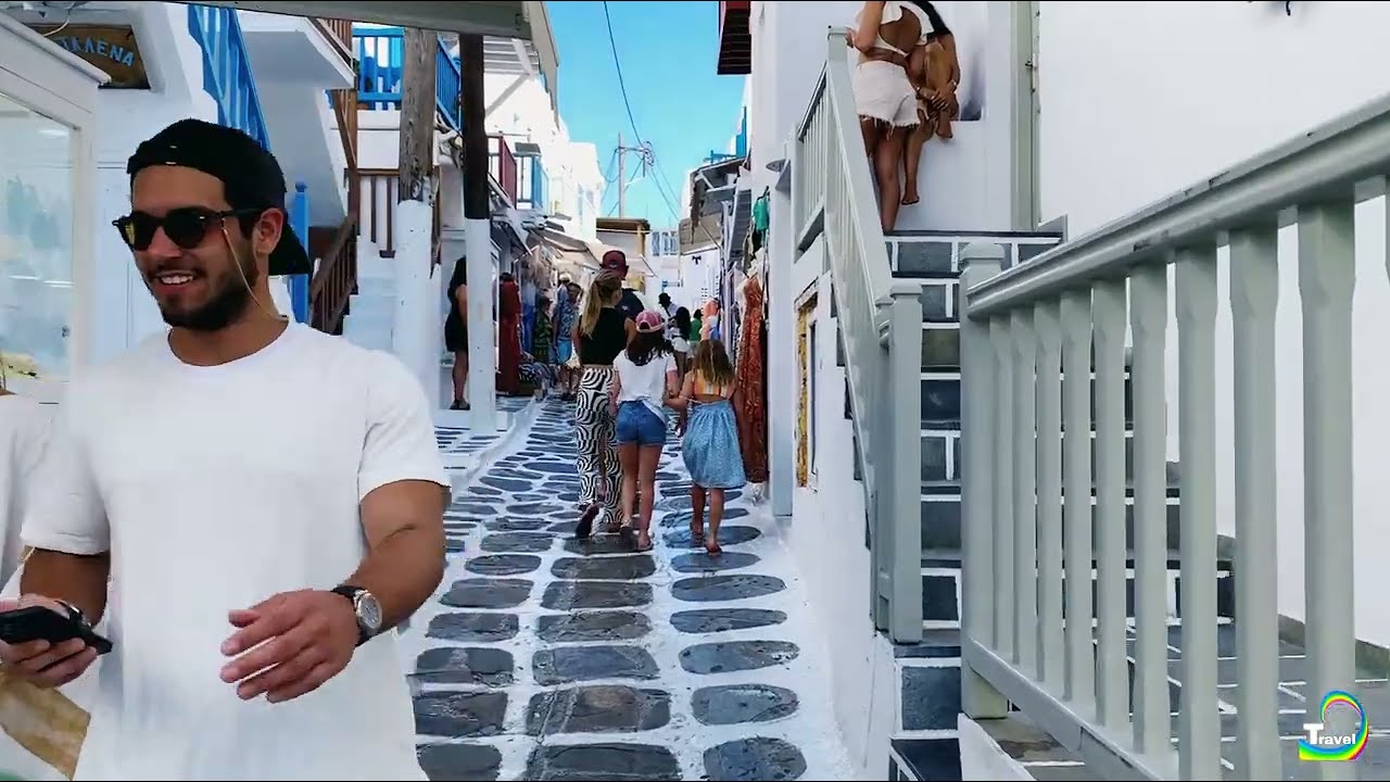 MYKONOS, Greece Walking Tour: Billionaires' Holiday Hot Spot