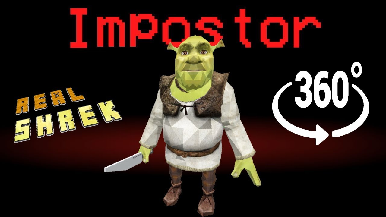 If REAL SHREK was the Impostor 🚀 Among Us Minecraft 360&deg;