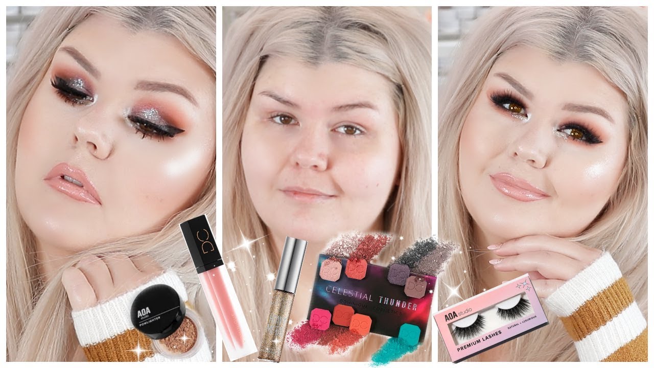 Celestial Thunder Palette Tutorial + Swatches | Warm Glittery Smokey Eye