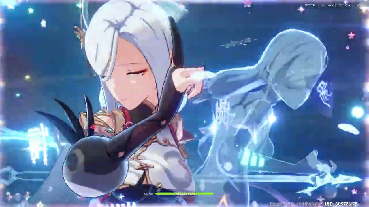 159k dps Ayaka Premium rotation on Target Dummy.