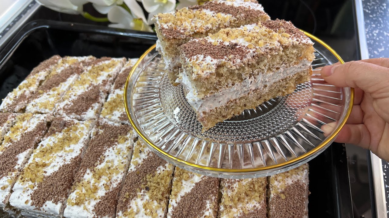 Torte për BAJRAM 🥰 3 Vezë dhe 3 lug Arra , që do ju lë pa fjalë nga shija që ka