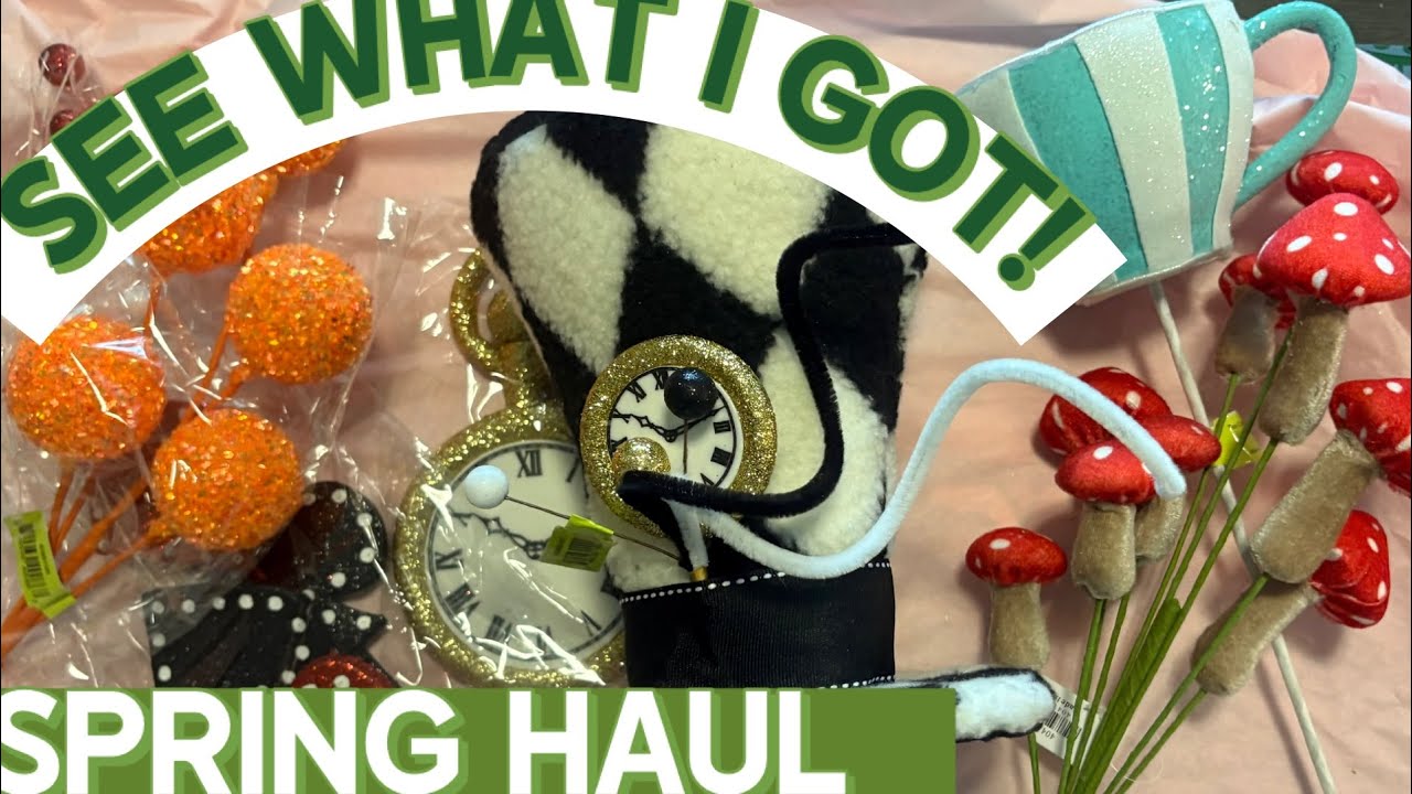 WHAT I PURCHASED FROM WREATHS BY WALDO|NEW WREATH SUPPLIES FOR THE SPRING|UNBOXING MY HAUL|HI🐋