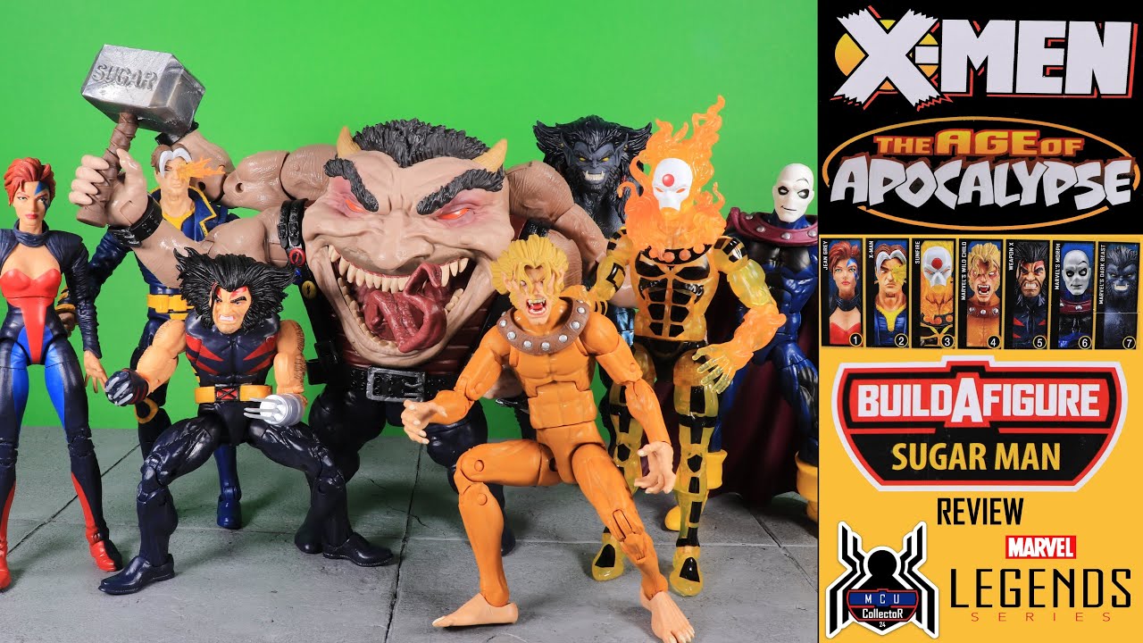Marvel Legends SUGAR MAN BUILD A FIGURE BAF X-Men Age of Apocalypse Figure Review