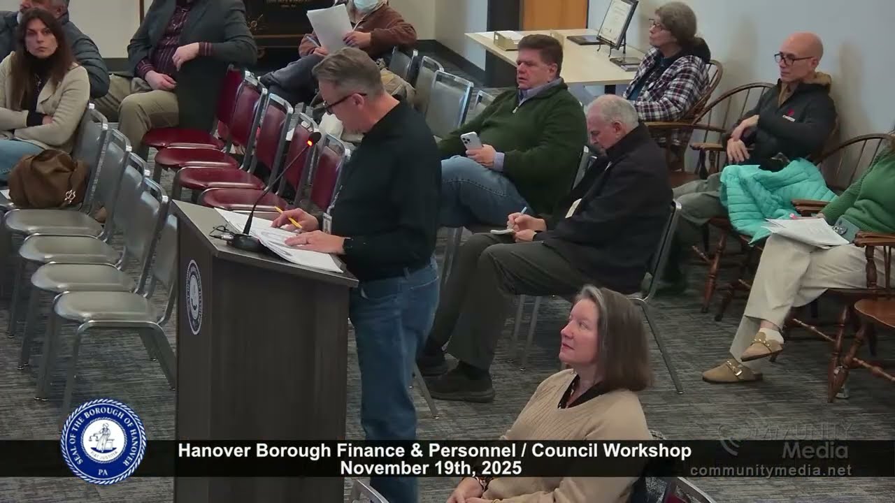 Hanover Borough Council Finance & Personnel Committee - 11/19/2025