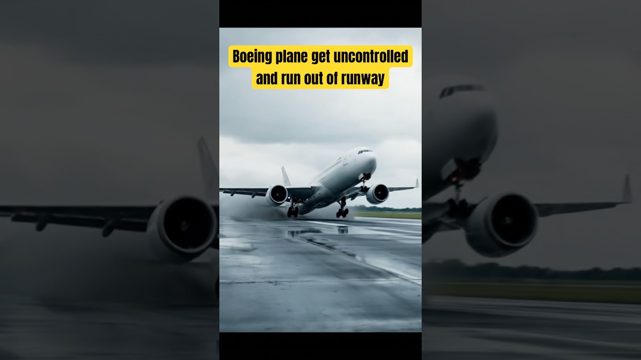 Uncontrolled boeing get crashed 