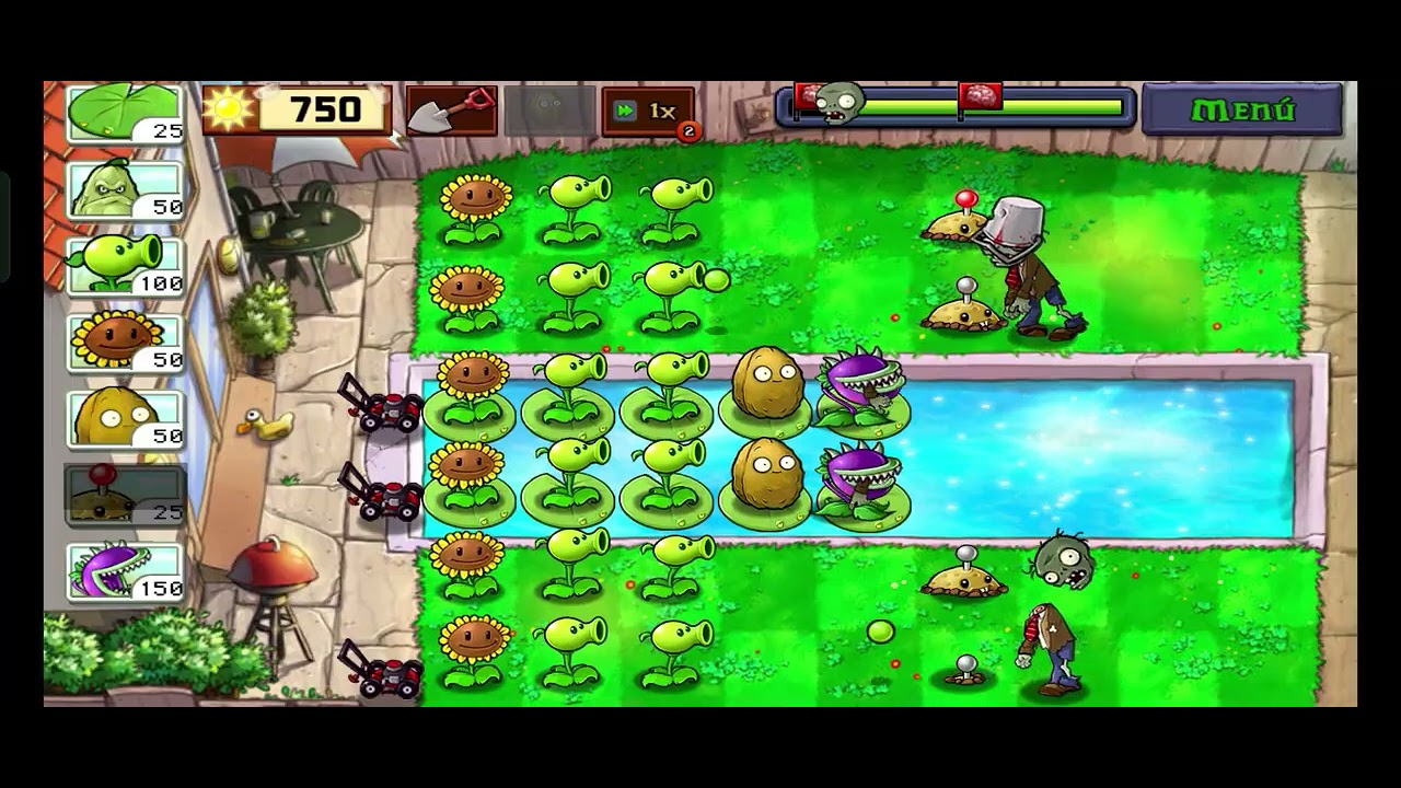 Plantas contra zombies piscina 1/3