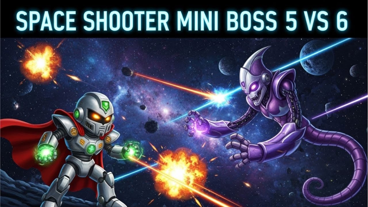 Comparison Style: Mini Boss 5 vs Mini Boss 6! Space Shooter Galaxy Attact | World bosses