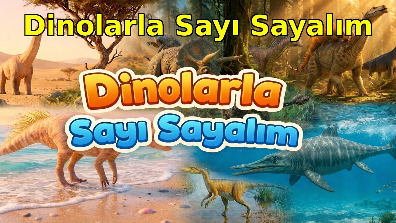 Dinozorlarla Sayıları Öğrenelim 1’den 10’a Çocuk Şarkısı🦖/Dinosaur Song Numbers 1–10 for Children