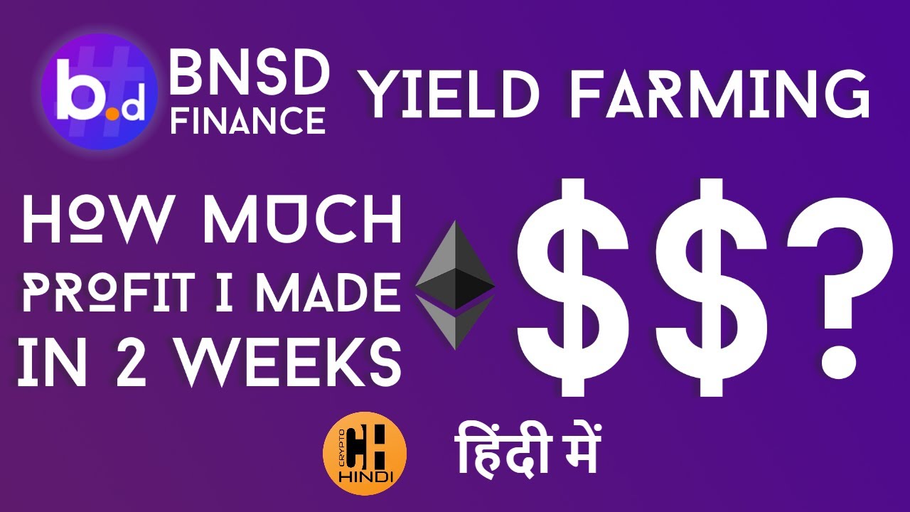 BNSD Yield Farming For 2 Weeks, How Much Profit I Made? Hindi