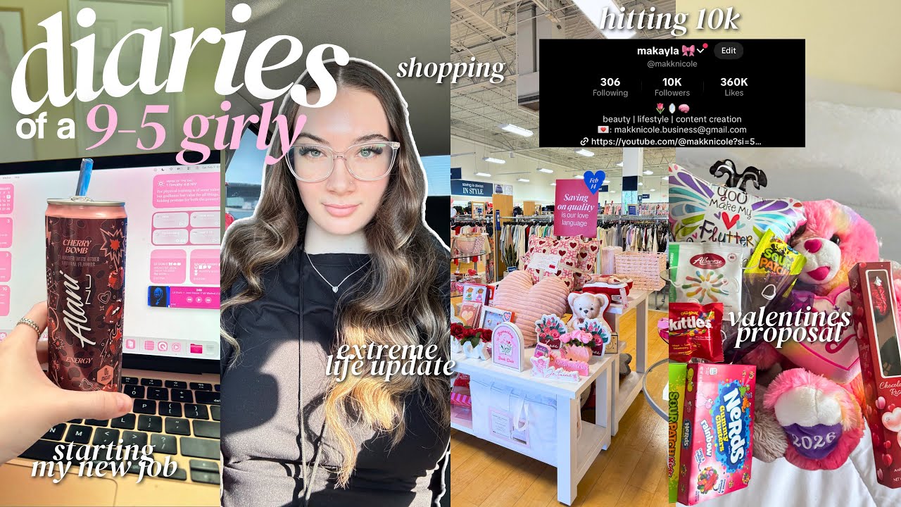 9-5 diaries ♡ | starting my NEW JOB, 5am days in my life, overwhelmed + balancing it all 👩🏻‍💻
