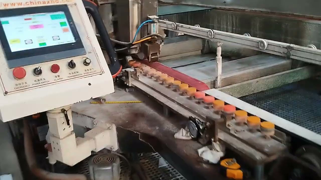 Automatic glass double straight line edging machine . Retrofit and Service available.