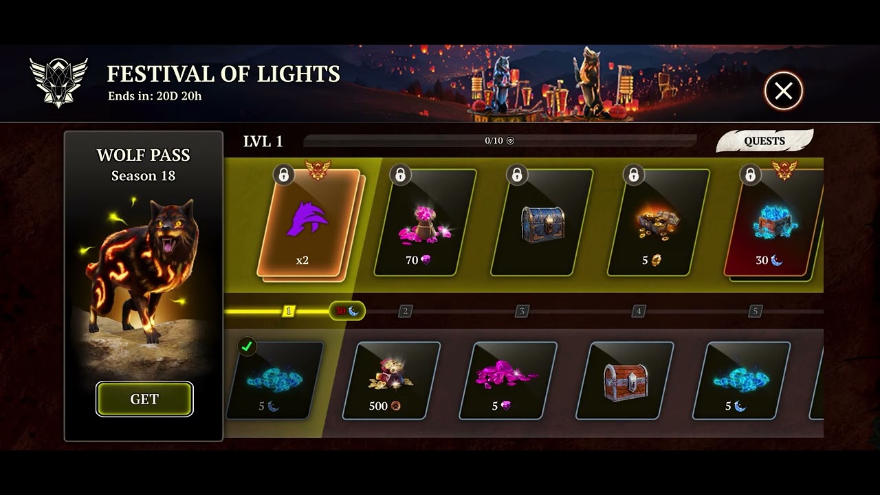 A wolf hunting animals part 1/4 