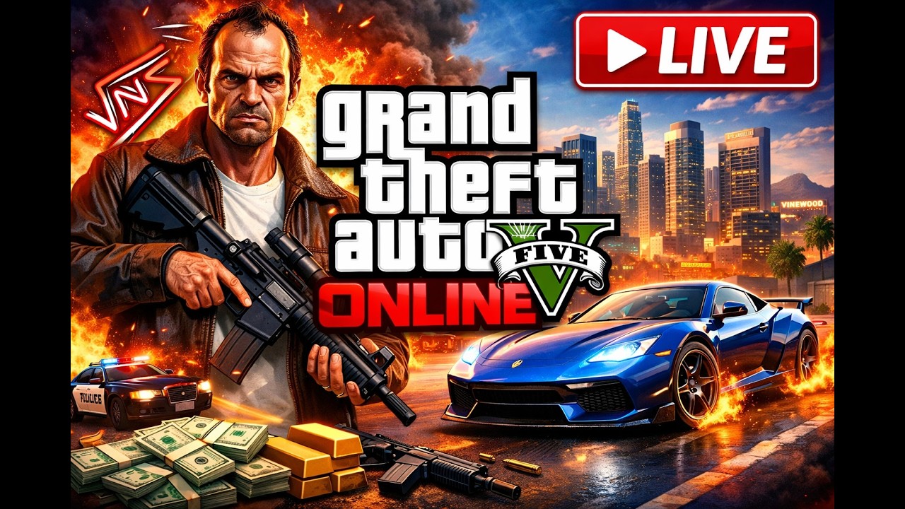 🔴 GTA V Online LIVE 🔥 Playing with @PlayRavix | Crazy Missions & Fun