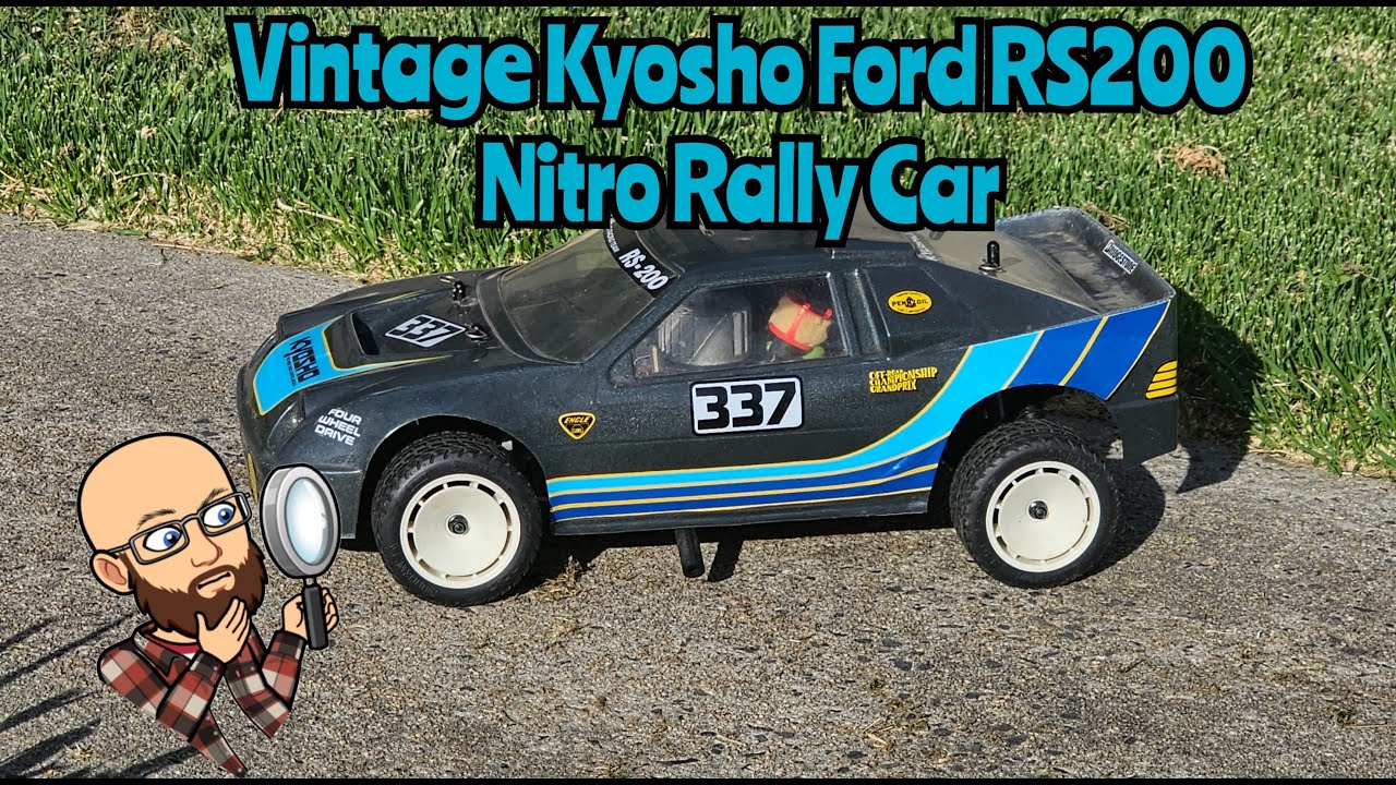 Vintage Kyosho Ford RS200 Nitro Rally Car
