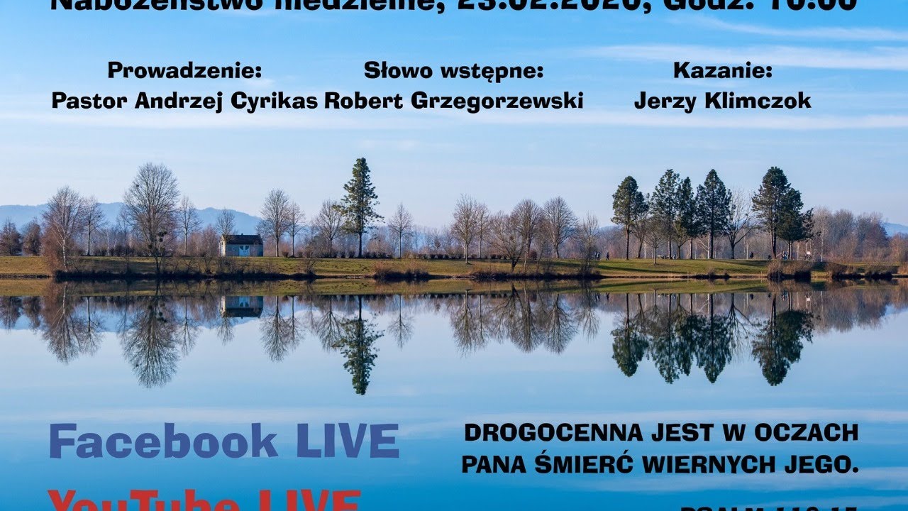 Niedzielne Nabożeństwo 23.02.2020 (live)