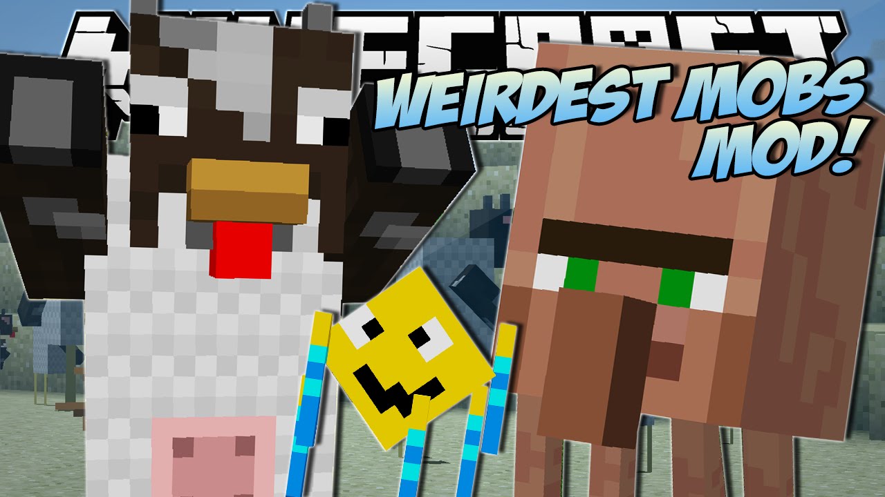 Minecraft | WEIRDEST MOBS EVER!! (Throwing Villagers, Fat Chickens & More!) | Mod Showcase