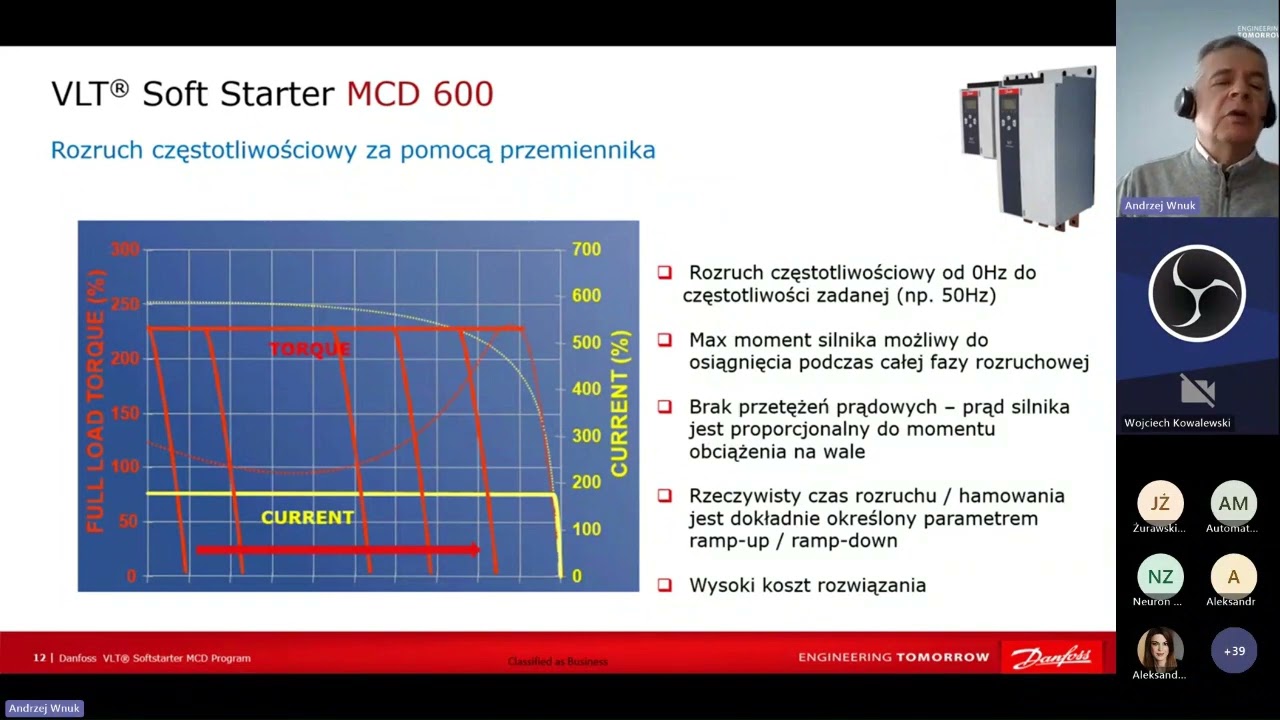 Webinar: Dobór softstarterów MCD600 do aplikacji przemysłowych