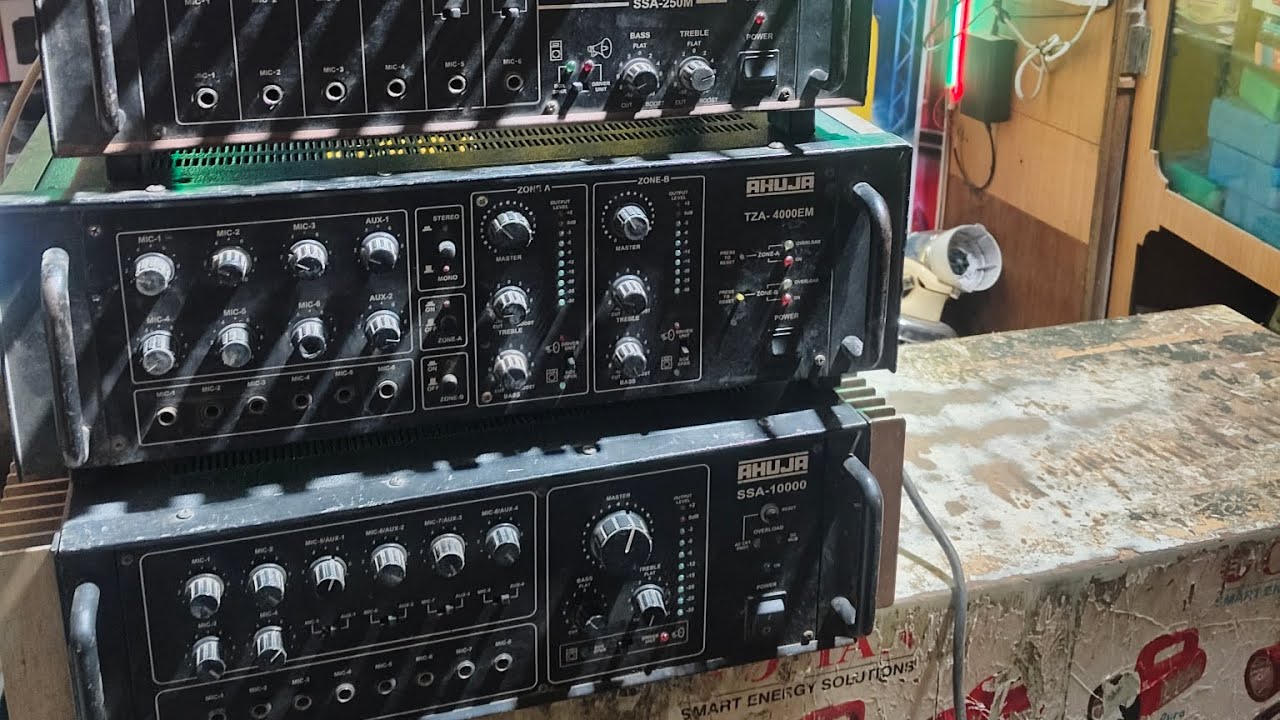 Ahuja ka amplifier ssa1000 TZA400 पूराना एम्प्लीफायर लेने के लिए संपर्क करें 