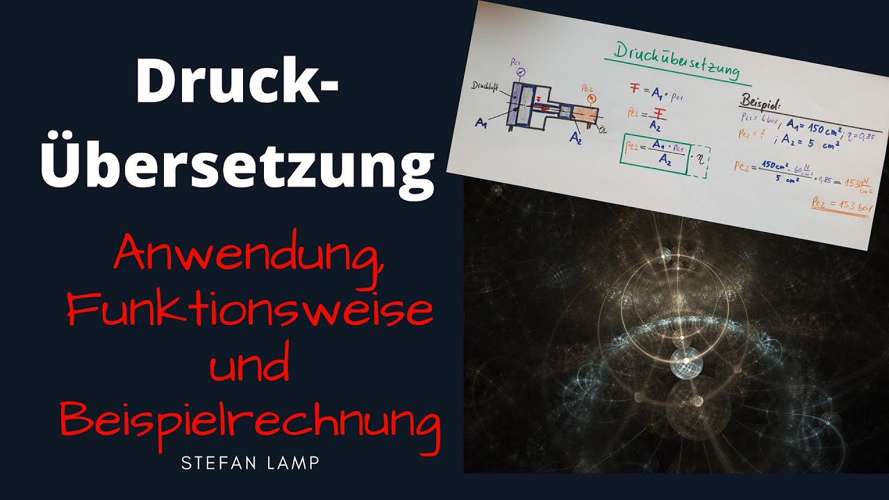 Druckübersetzung - Funktion und Beispielrechnung