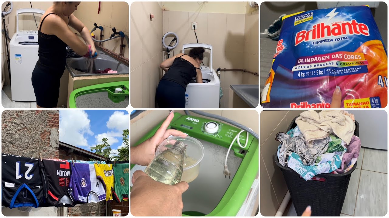 LAVANDO MUITAS ROUPAS NO TANQUINHO,TENTANDO TIRAR O MOFADO DO TANQUINHO E MAIS