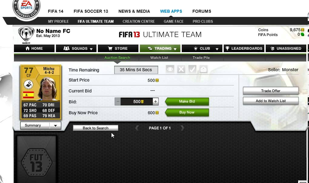 FIFA 13 Ultimate team - Trading method!!! 50k a hour!!!
