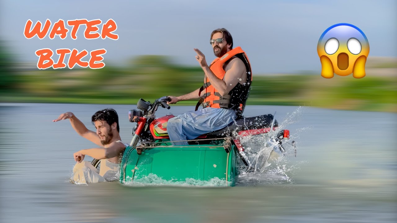 We Tried Riding Honda CD 70 on Water! 🌊🏍️ (Unbelievable Experiment)