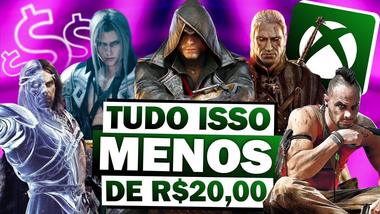 LOUCURA! MUITOS JOGOS INCRÍVEIS quase DE GRAÇA AGORA no XBOX!
