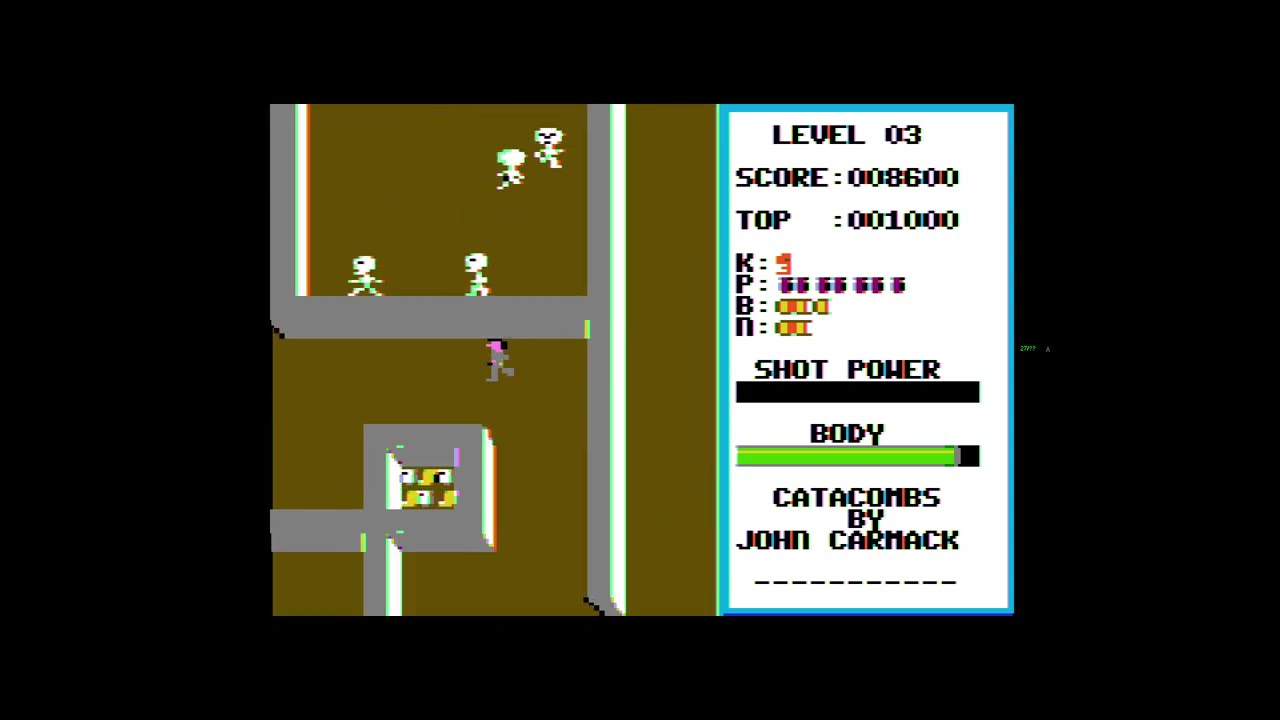 Catacombs - Apple II - 1991 by John Carmack by ID Software (with levels by Tom Hall)