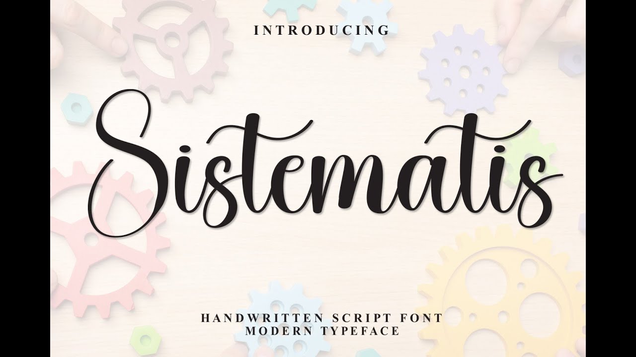 Sistematis Font: Perfect for Creative Projects and Elegant Designs
