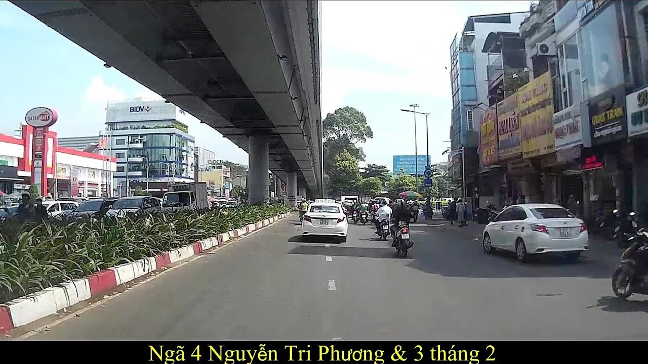 Từ cầu vượt Nguyễn Tri Phương đến sân bay Tân Sơn Nhất