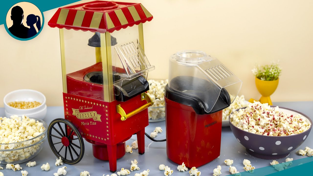 تجربة ماكينات الفشار 🍿 صنع فشار شهي بأربع أطعمة مختلفة! 😋