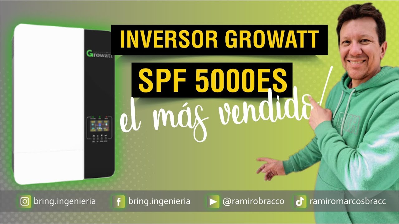 Como configurar y conectar inversor growatt SPF5000ES, con modo SUB y hasta 500v de paneles.