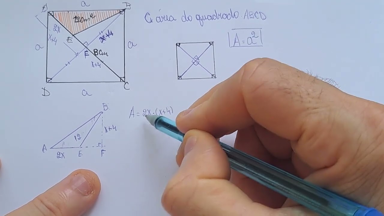 GEOMETRIA PLANA: Mais uma questão de área bastante interessante.  