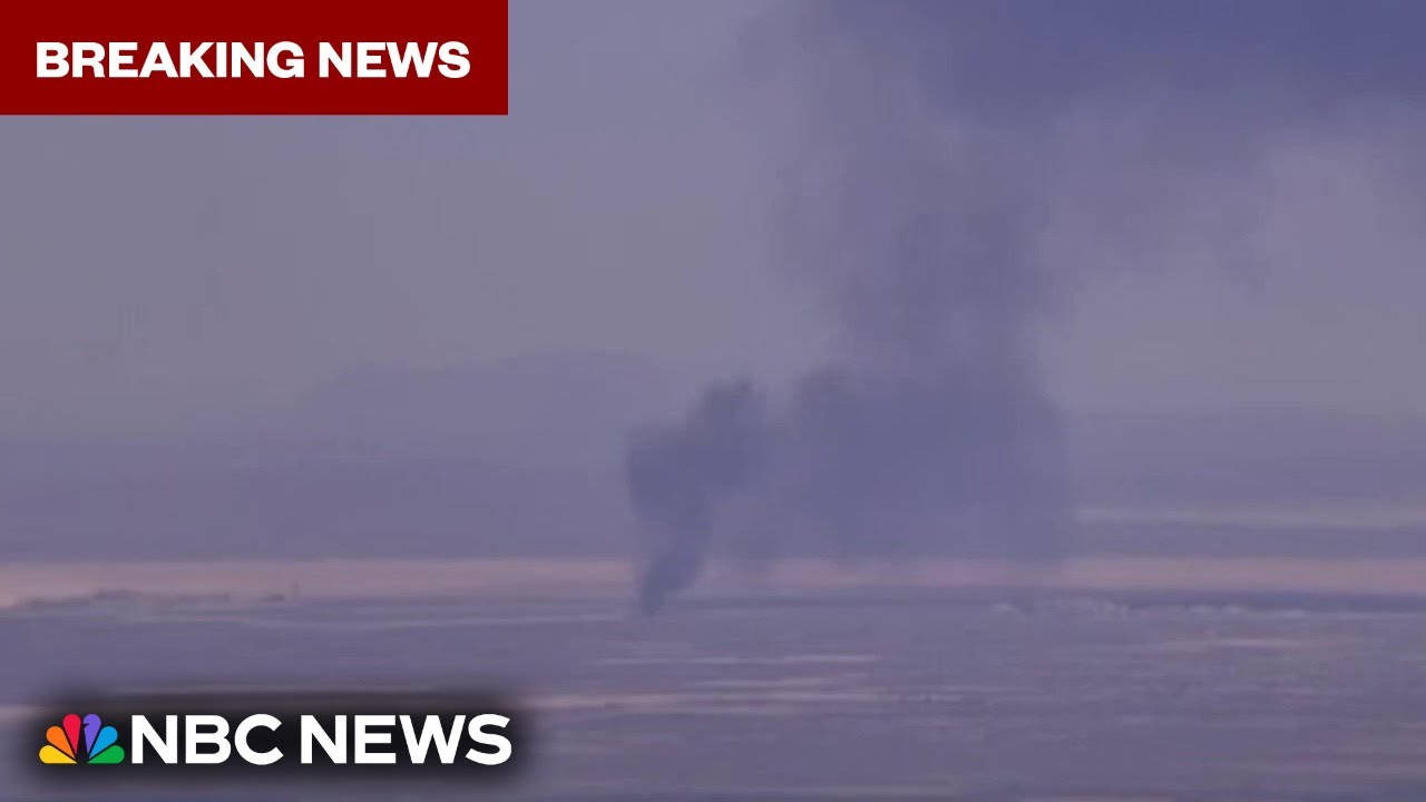 BREAKING: B-52 bomber crashes on takeoff at California Air Force base