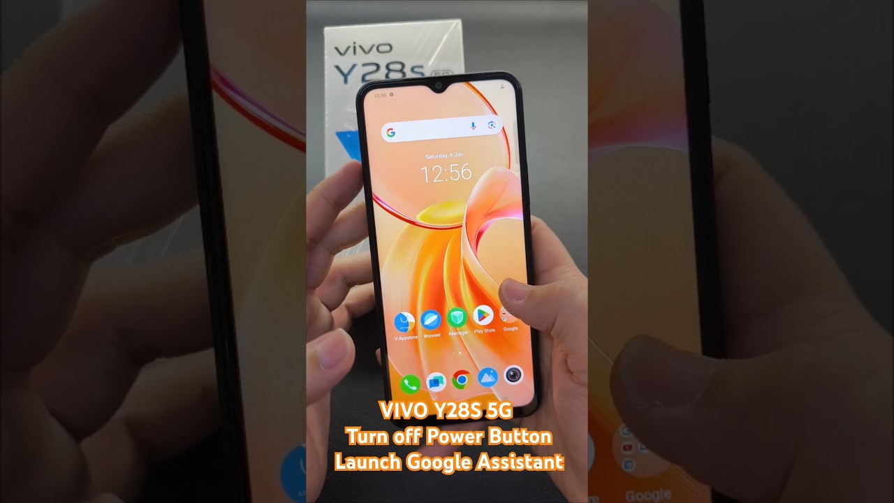 VIVO Y28S 5G Turn off Power Button Launch Google Assistant