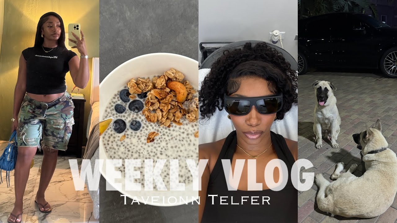 WEEKLY VLOG|  SKINCARE+ LUNCH DATE + GOT MY HAIR DONE + GYM + TALENT SHOW + HAUL|  TAVEIONN TELFER
