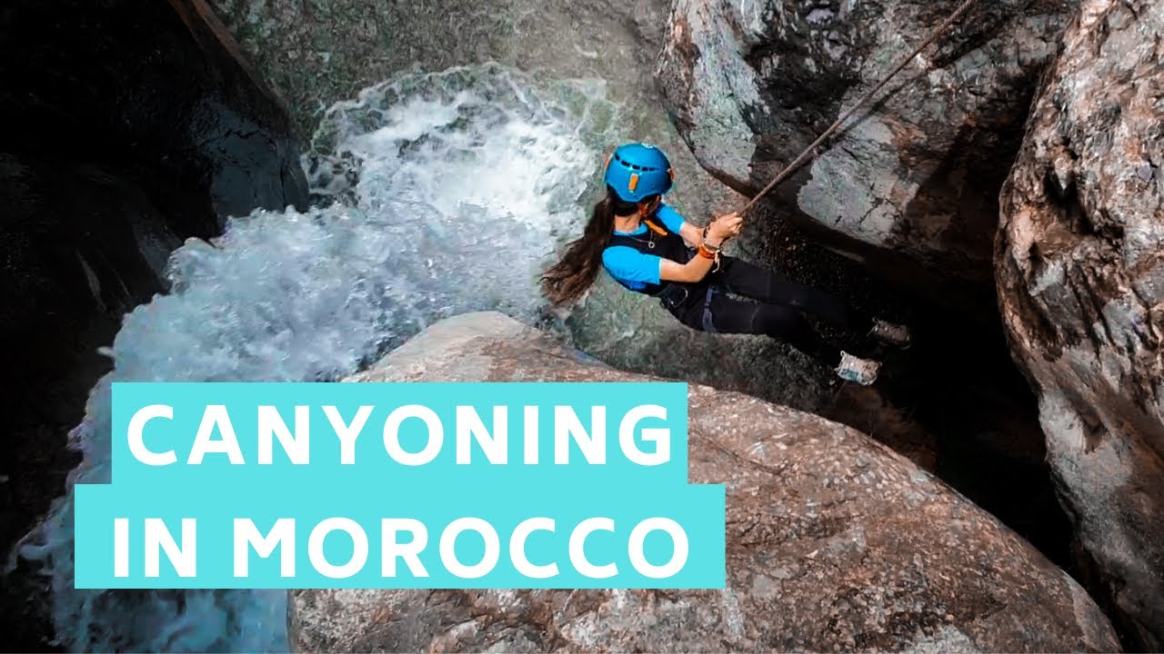 CANYONING in MOROCCO: TAGHIA -تجربة نزول الشلالات في تاغية   eng sub