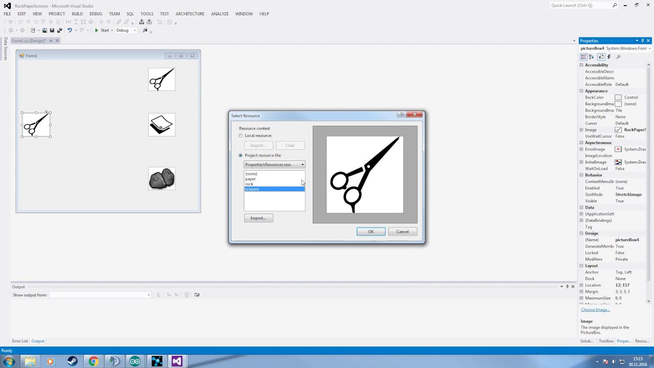 C# ROCK-PAPER-SCISSORS -Game Programming