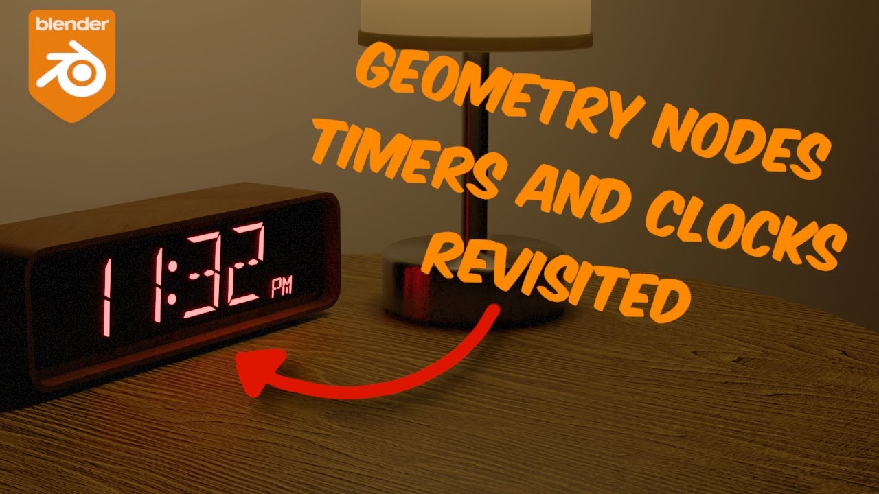 Create Dynamic Clocks and Timers with This Geometry Nodes Setup